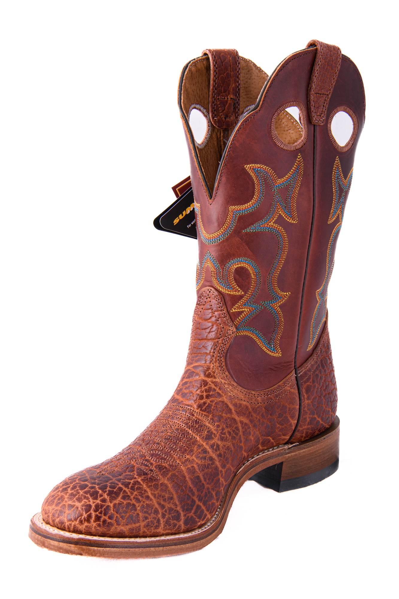 Boulet Western Boots Made in Canada Brown Leather Roper Round Toe Men’s Size 10 Boulet Western Boots Made in Canada Brown Leather Roper  main image 4