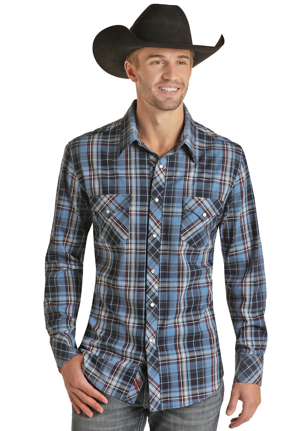 Chemise Wrangler Western à carreaux - Snap Buttons - Manches courtes Chemise Wrangler Western à carreaux - Snap Buttons - Manches courtes