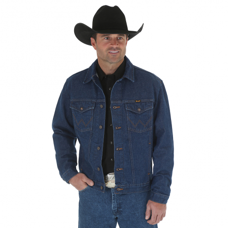 Blouson Jean - Coton Bleu Cowboy Cut Homme - Wrangler