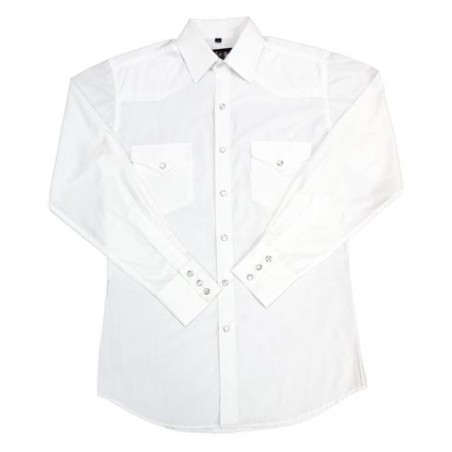 Chemise Western - Uni Classique Homme - White Horse