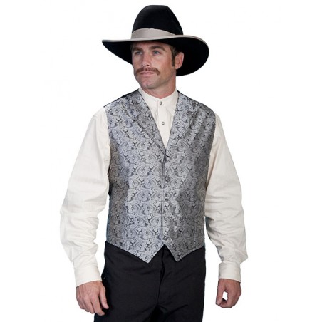 Classic Vest Big Size - Polyester Paisley Men - Scully