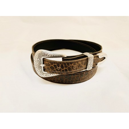 Belt - Cowhide Croco Imitation Unisex - Texas Leather