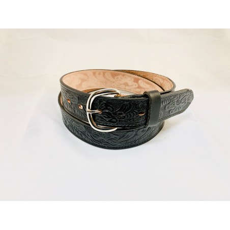 Belt Big Size - Cowhide Floral Unisex - Brushy Creek