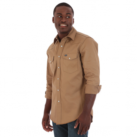 wrangler tan shirt