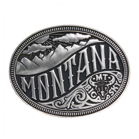 Western Buckle - Silver Heritage Montana Unisex - AndWest