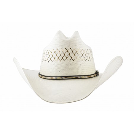 Chapeau de cowboy - Scottsdale Paille 20x Blanc Unisexe - Master Hatters