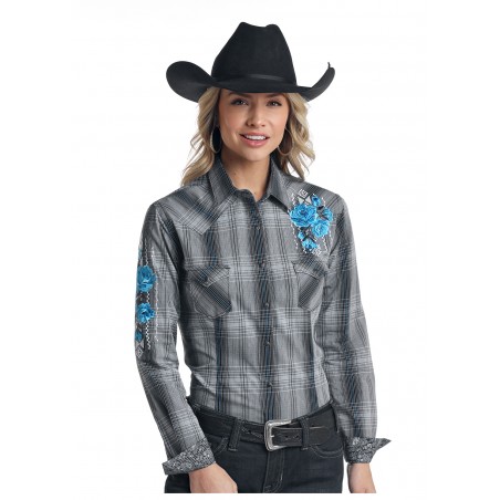 rock 47 women's western shirts