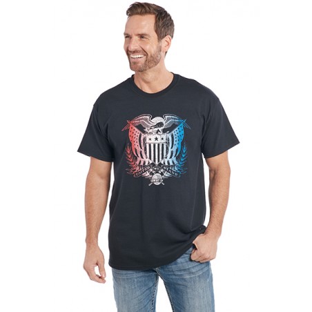 T-shirt - Black United We Stand Men - Cowboy Up