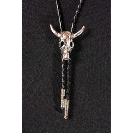 Bolo Tie - Silver Steer Skull Unisex - Austin Accent