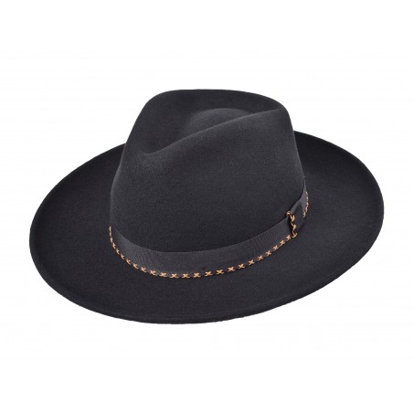 Chapeau Finley - Noir Feutre Unisexe - Bigalli Hats