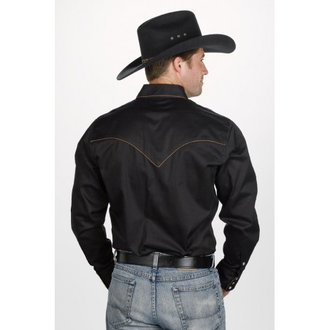 Western Shirt - Black Eagle Embroidered Men - Western Express Size M ...