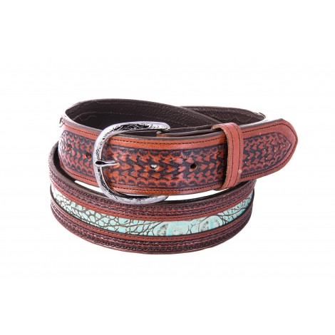Stitched Edge Full Grain Italian Pull-up Leather Belt – Custom