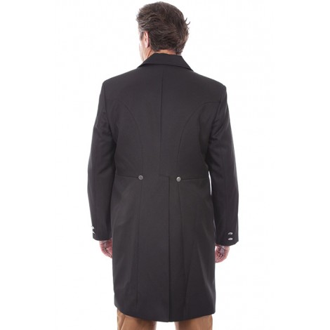 Mens black discount western frock coat