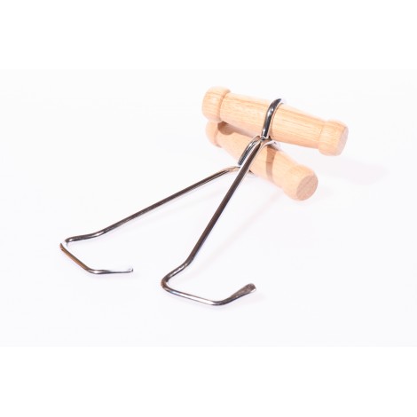 1 Pair Riding Boot Hooks With Wooden Handles ⋆ Hill Saddlery