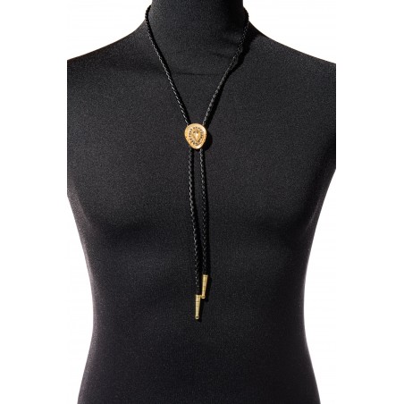 Bolo Tie - Chapeau Cowboy Doré Unisexe - Western Express