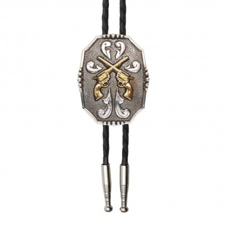 Bolo Tie - Gold Pistols Unisex - AndWest