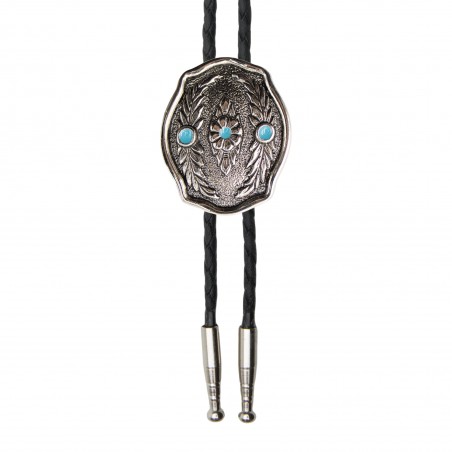 Bolo Tie - Feathers Turquoise Unisex - AndWest