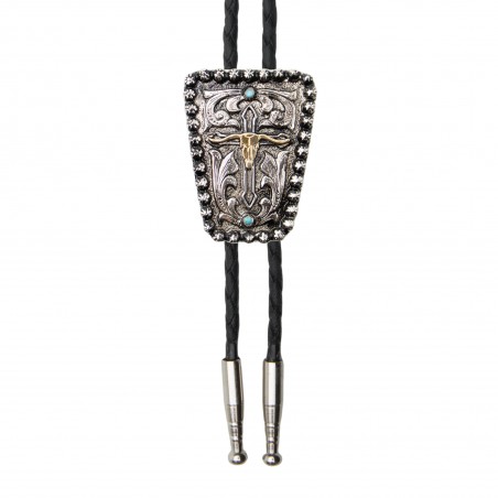 Bolo Tie - Crâne de Buffle Turquoise Unisexe - AndWest