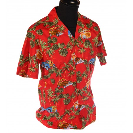 Hawaiian Shirt - Woody Island Ride Print Men - RJC