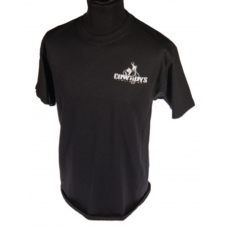 T-shirt - Black Till The End Print Men - Cowboys Unlimited