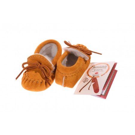 Baby Moccasins - Suede Leather Lined - Bastien Industries