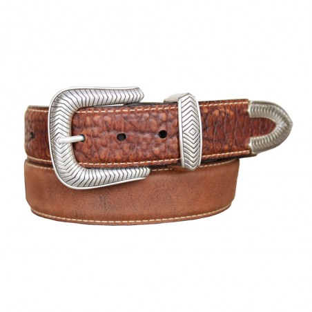 Pickett Belt - Brown Genuine Bison Leather Unisex - Lejon