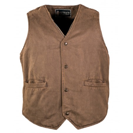 Sebastian Vest - Brown Aztec Pattern Men - Outback