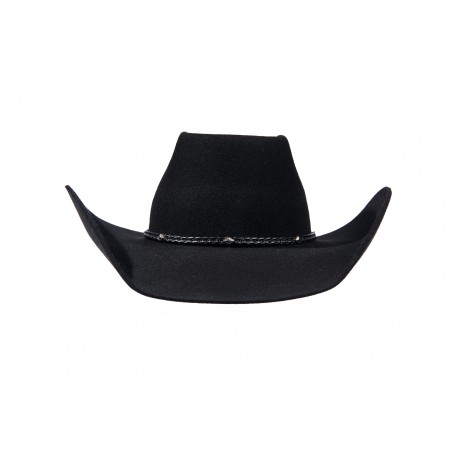 Chapeau de cowboy - Mabank Noir Feutre 3x Texas Unisexe - Master Hatters