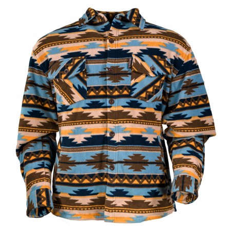 Fleece Big Shirt - Taos Aztec Pattern Unisex - Outback