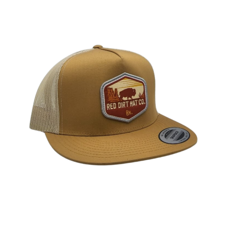 Casquette Trucker - Beige Red Roam Amber Classic Unisexe - Red Dirt Hat Co