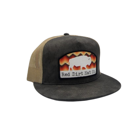 Casquette Trucker - Gris Anthracite Bison Unisexe - Red Dirt Hat Co