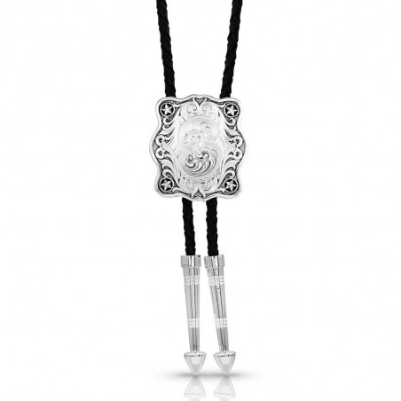 Bolo Tie - Rectangle Argent Western - Montana Silversmiths