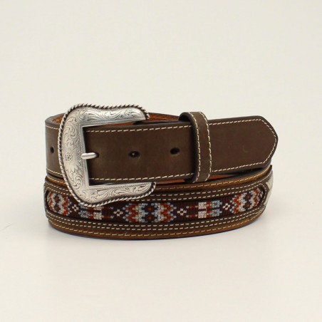 Belt - Brown Cowhide Southwest Concho Unisex - Nocona Belt