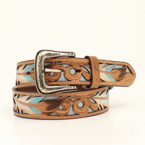 Nocona Ladies Western Belt with a hint of turquoise