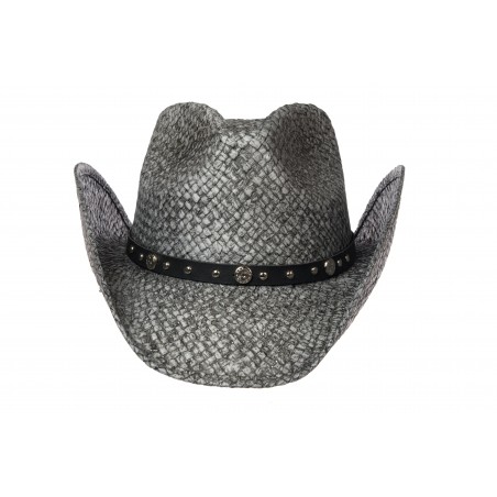 Grey straw cowboy hat online