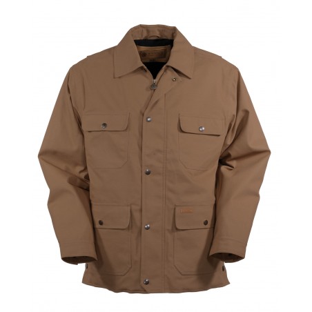 Lined Jacket Thomas - Beige Canvas Waterproof Men - Outback