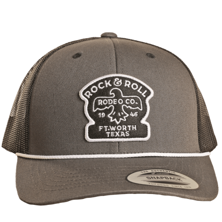 Casquette Trucker - Gris Noir Aigle Unisexe - Rock&Roll