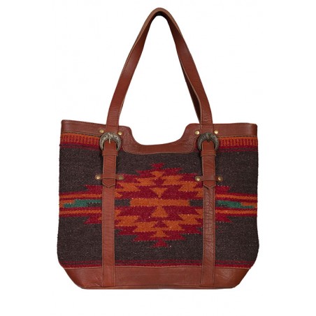 Handbag - Red Southwest Pattern Women - Scully