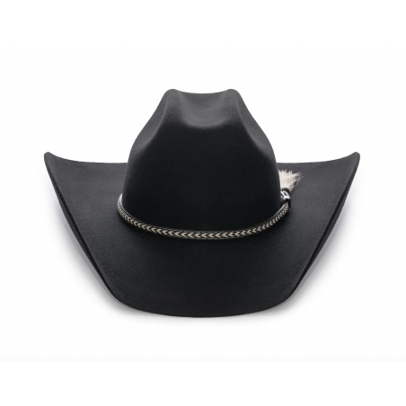 Chapeau de cowboy - Dexter Noir Feutre 3x Texas Unisexe - Master Hatters