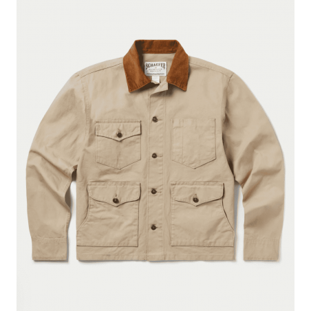 Jacket - Stone Canvas Vintage Brush Men - Schaefer