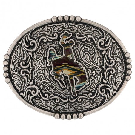 Boucle Western - Ovale Sunrise Bronc - Montana Silversmiths