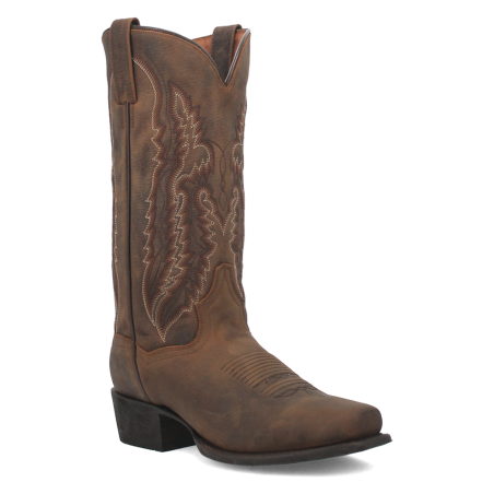 Cowboy Boots - Brown Cowhide Square Toe Men - Dan Post Boots