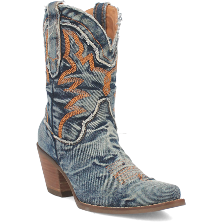 Booties - Denim Blue Women - Dingo Boots