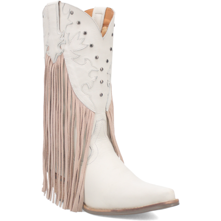 Cowgirl Boots - White Fringes Women - Dingo Boots