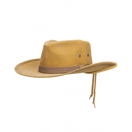 Chapeau Australien - Beige Kodiak Coton Huilé Unisexe - Outback