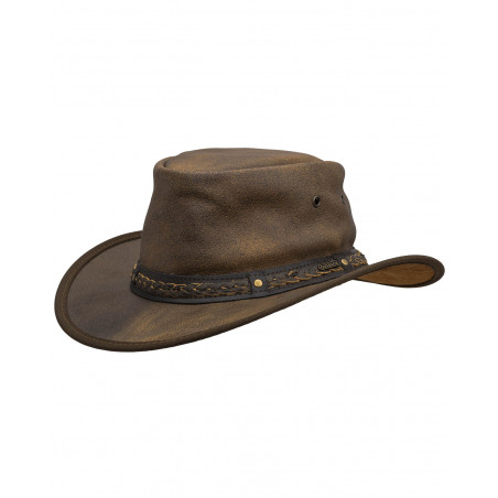 Chapeau Cuir - Brun Iron Bark Unisexe - Outback