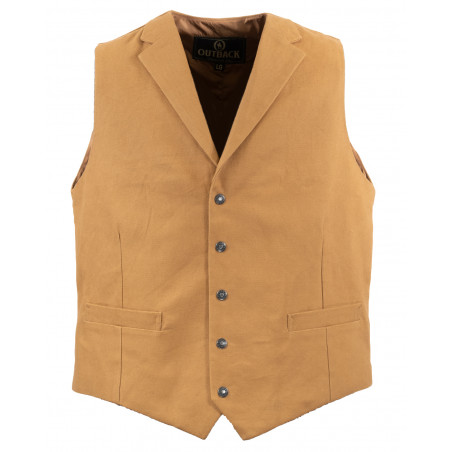 Gilet Jessie - Toile Beige Homme - Outback