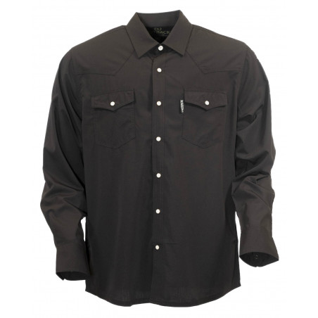 Chemise Moab - Unie Noire Bamboo Homme - Outback