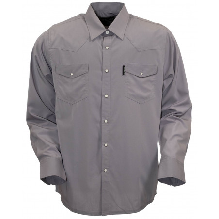 Chemise Moab - Unie Grise Bamboo Homme - Outback