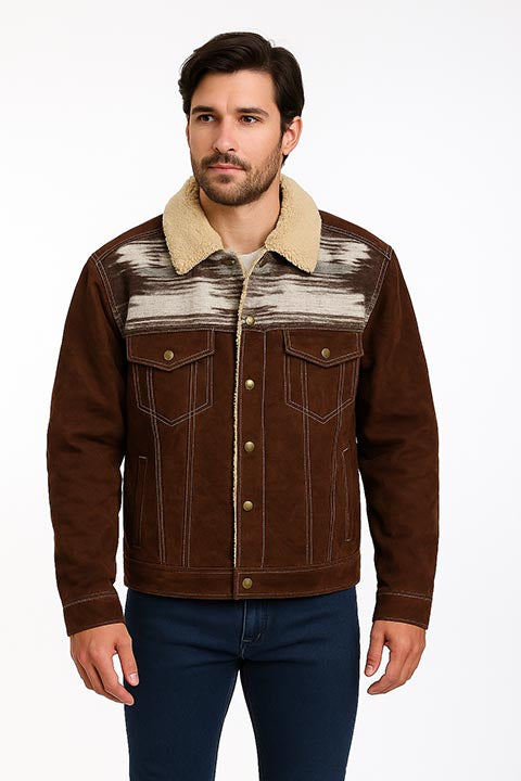 vintage SplitRail véritable veste de manche longue en imitation daim vintage SplitRail véritable veste de manche longue en imitation daim